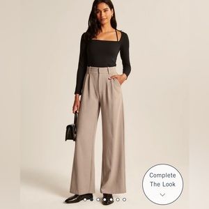 A&F Sloane Tailored Pants -Taupe